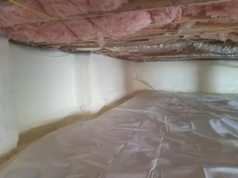 Crawl space encapsulation with closed-cell spray foam for Roof Maintenance in Ohio